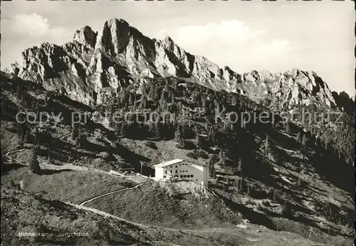 Reutte Tirol Hahnenkamm Bergstation Bergbahn mit Gernspitze Kat. Reutte