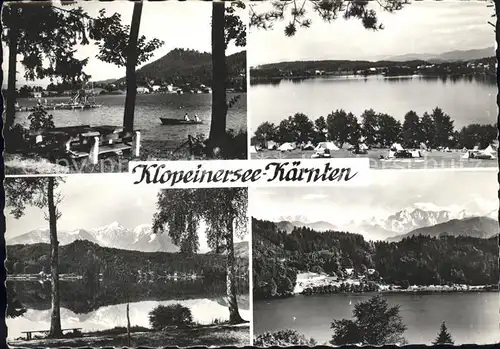 St Kanzian Klopeiner See Teilansichten Campingplatz Alpenpanorama Kat. St. Kanzian am Klopeiner See