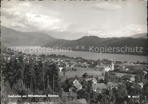 Seeboden Kaernten Gesamtansicht mit Alpenpanorama Kat. Seeboden Millstaettersee