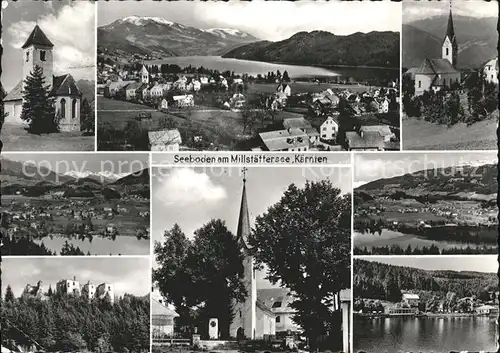 Seeboden Kaernten Teilansichten Kirche Alpenpanorama Kat. Seeboden Millstaettersee