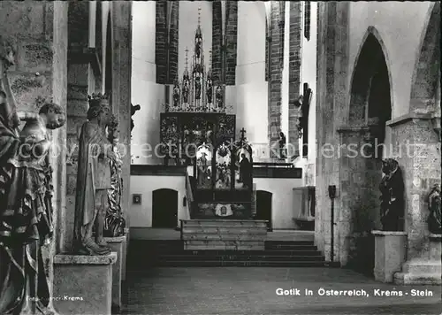 Krems Donau Gotik in oesterreich Bauwerke Kirche Kat. Krems an der Donau
