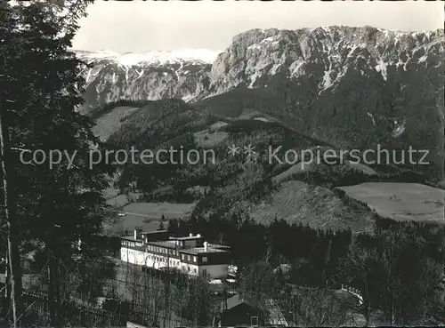 Prein Rax Teilansicht mit Rax Noerdliche Kalkalpen Kat. Reichenau an der Rax