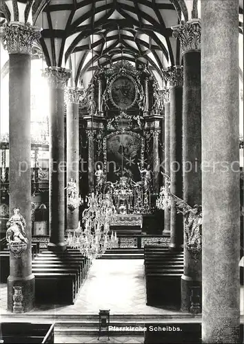Scheibbs Inneres der Pfarrkirche Altar Kat. Scheibbs