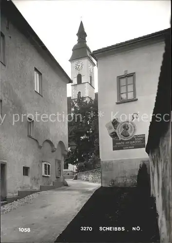 Scheibbs Abt Berthold Dietmayr Haus Gasse Kirchturm Kat. Scheibbs