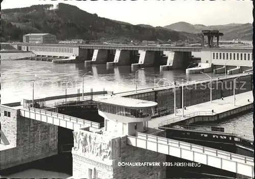 Ybbs Donau Donaukraftwerk Ybbs Persenbeug Schleuse Kat. Ybbs an der Donau