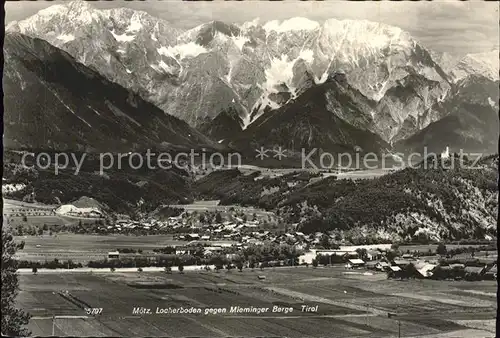 Moetz mit Locherboden gegen Mieminger Berge Kat. Moetz