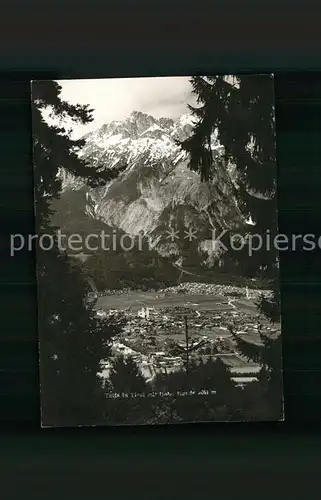 Telfs Tirol Panorama mit Hohe Munde Mieminger Kette / Innsbruck /Innsbruck Land 