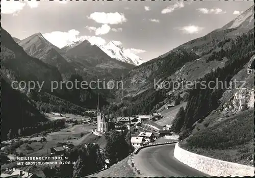 Heiligenblut Kaernten Gesamtansicht Grossglockner Hochalpenstrasse Hohe Tauern Kat. Heiligenblut