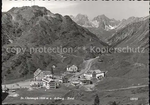 St Christoph Arlberg Gesamtansicht im Sommer Alpenpanorama / St. Anton am Arlberg /Landeck