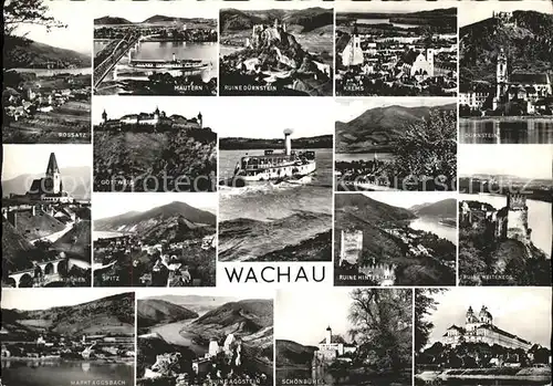 Duernstein Wachau und Umgebung Sehenswuerdigkeiten in der Wachau Donaudampfer / Duernstein /Waldviertel