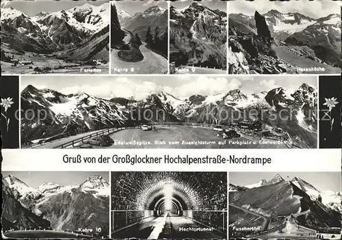 Heiligenblut Kaernten Grossglockner Hochalpenstrasse Aussichtsturm Edelweissspitze Hochtortunnel Alpenpanorama Kat. Heiligenblut