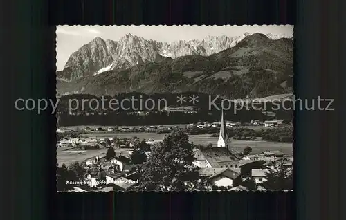 Koessen Tirol Panorama mit Wilder Kaiser Kat. Koessen