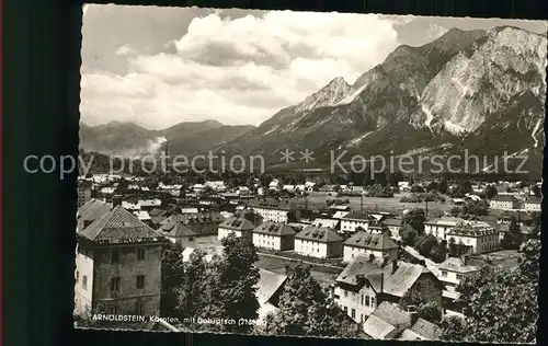 Arnoldstein Ortsansicht mit Dobratsch Gailtaler Alpen Kat. Arnoldstein