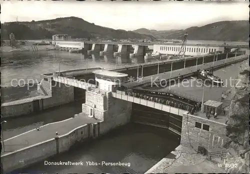 Ybbs Donau Donaukraftwerk Ybbs Persenbeug Schleuse Kat. Ybbs an der Donau