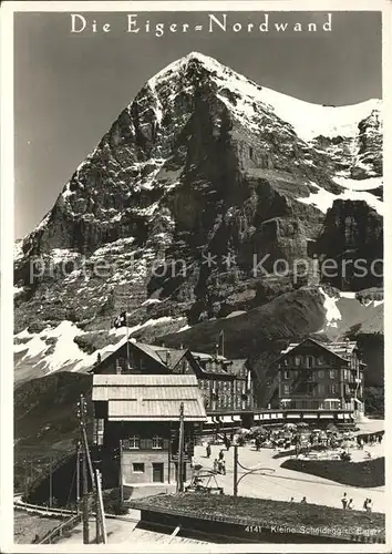 Eiger Grindelwald Kleine Scheideg und Eiger Nordwand Kat. Eiger