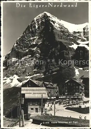 Eiger Grindelwald Kleine Scheideg und Eiger Nordwand Kat. Eiger