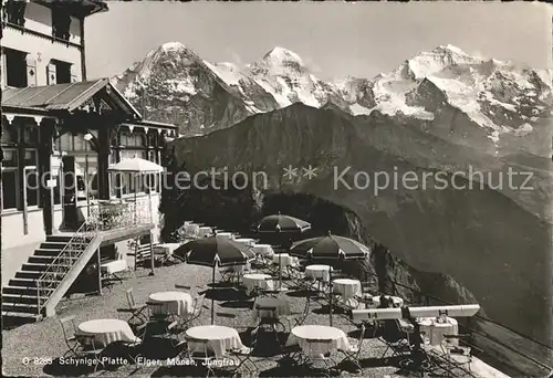 Schynige Platte mit Eiger Moench Jungfrau Kat. Schynige Platte