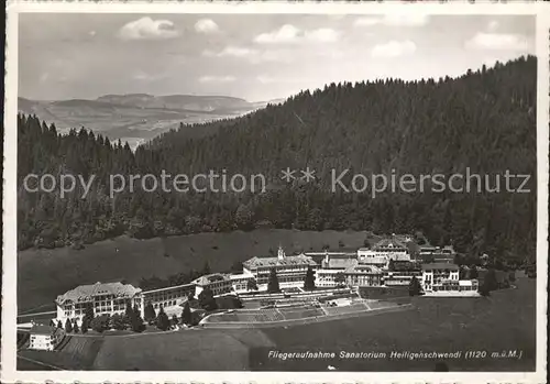 Heiligenschwendi Fliegeraufnahme Sanatorium Kat. Heiligenschwendi