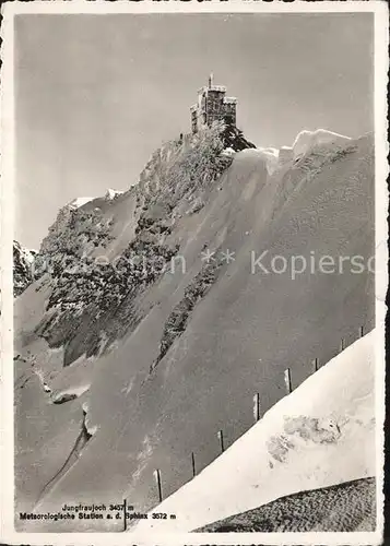 Jungfraujoch Meteorol Station Sphinx Kat. Jungfrau