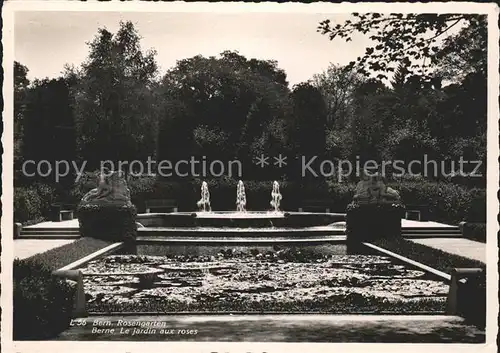 Bern BE Rosengarten Springbrunnen Kat. Bern