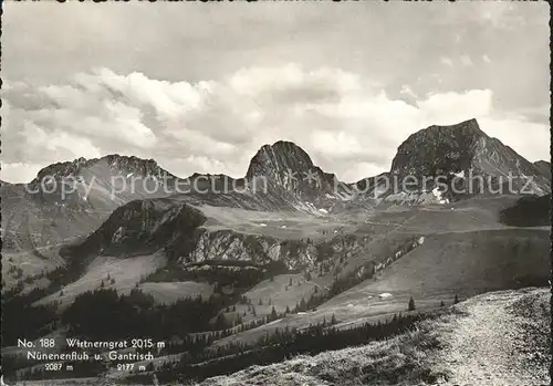 Riffenmatt Wirtnergrat Nuenenfluh und Gantrisch Kat. Riffenmatt