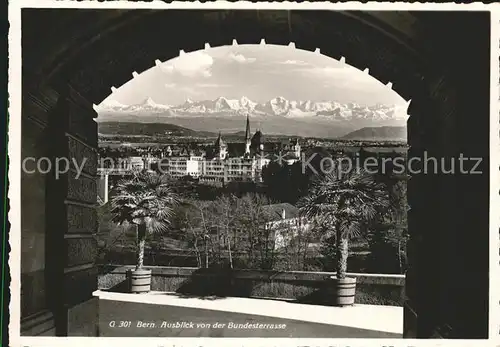 Bern BE Blick von der Bundesterrasse Kat. Bern