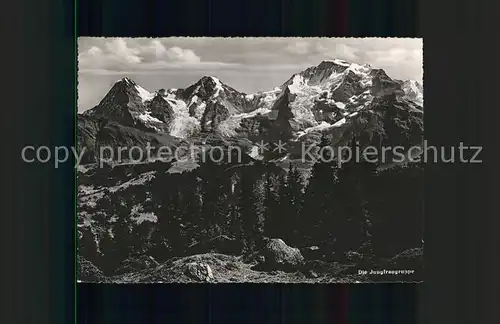 Jungfraujoch mit Jungfraugruppe Kat. Jungfrau