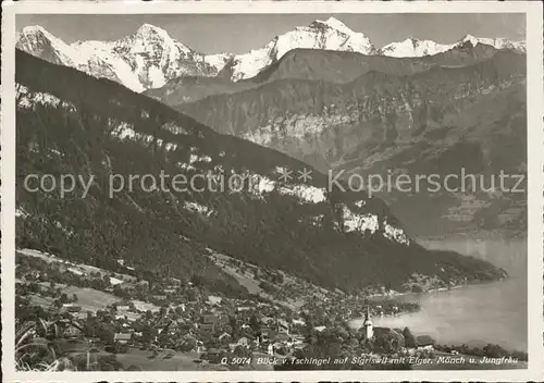 Tschingel Aare et les Alpes Kat. Tschingel