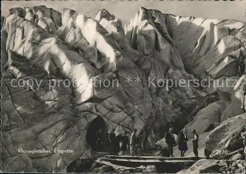 st00260 Rhonegletscher Glacier du Rhone Eisgrotte Kategorie. Rhone Alte Ansichtskarten
