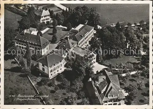 Langenthal BE Bezirksspital Fliegeraufnahme Kat. Langenthal