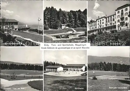 Magglingen Eidg Turn und Sportschule Teilansichten Kat. Magglingen