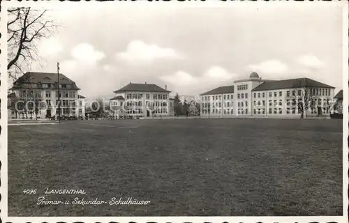 Langenthal BE Primar und Sekundar Schulhaeuser Kat. Langenthal