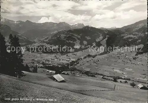 Lenk Simmental mit Betelberg und Wildhorn Kat. Lenk Simmental