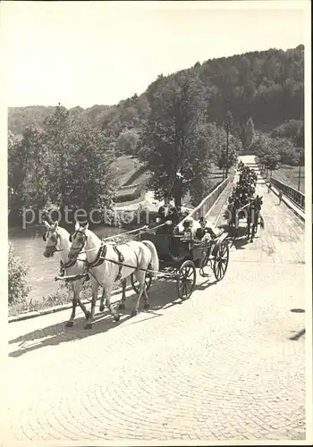 Frauenfeld Hochzeitskutsche mit Hochzeitsgaesten in Pferdekutschen Kat. Frauenfeld