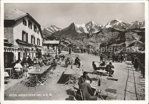 Niesen Kulm Hotel Niesen Kulm Terrasse Kat. Niesen Kulm