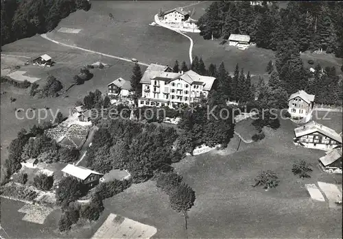 Hasliberg Reuti Fliegeraufnahme Christl Hospiz Ferienheim Victoria Kat. Hasliberg Reuti