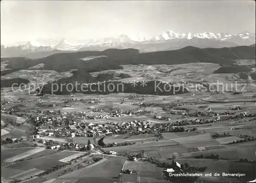 Grosshoechstetten mit Berner Alpen Kat. Grosshoechstetten