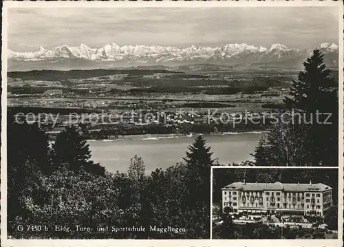 Magglingen Panorama Eidgen Turn und Sportschule Kat. Magglingen