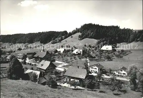 Trachselwald Ortsblick mit Duerrgraben Kat. Trachselwald