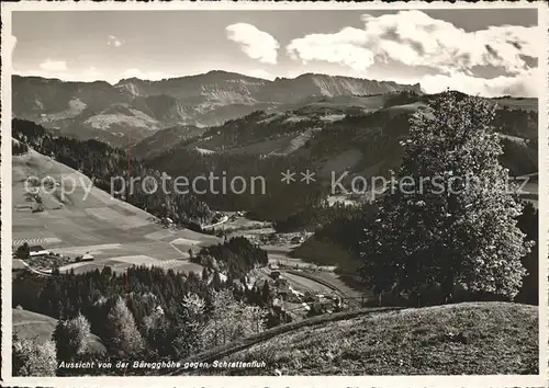 Schrattenflue Blick vom Kurhaus Baeregghoehe  Kat. Schrattenflue