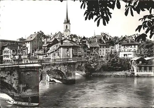 Bern BE Nydeggbruecke mit Altstadt Kat. Bern