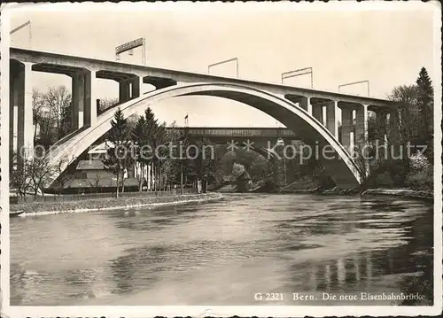 Bern BE Neue Eisenbahnbruecke Kat. Bern