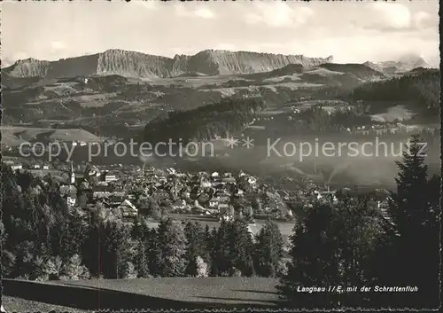 Langnau Emmental Panorama mit Schrattenfluh Kat. Langnau Emmental