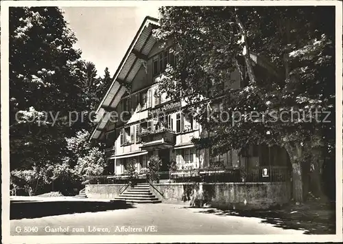 Affoltern Emmental Gasthaus Zum Loewen Kat. Affoltern Emmental