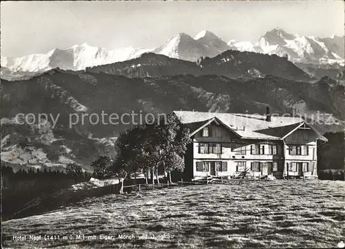 Napf Hotel Napf mit Eigr Moench Jungfrau Kat. Napf