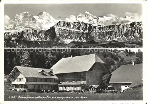 Soerenberg LU Kemmeriboden-Bad Kurhaus mit Hohgantkette / Soerenberg /Bz. Entlebuch