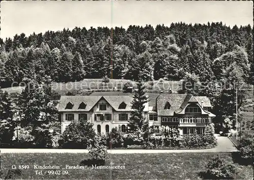 Mettmenstetten Kinderheim Paradies Kat. Mettmenstetten