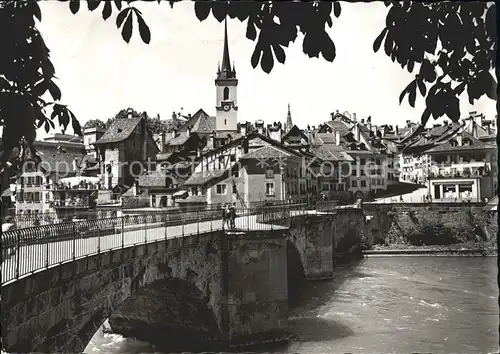 Bern BE Untere Niedeckbruecke Nydeckkirche Kat. Bern