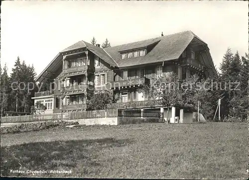 Roethenbach Emmental Kurhaus Chuderhuesi Kat. Roethenbach Emmental