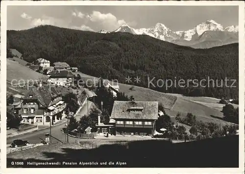 Heiligenschwendi Pension Alpenblick Alpen Kat. Heiligenschwendi